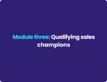 Qualifying sales champions