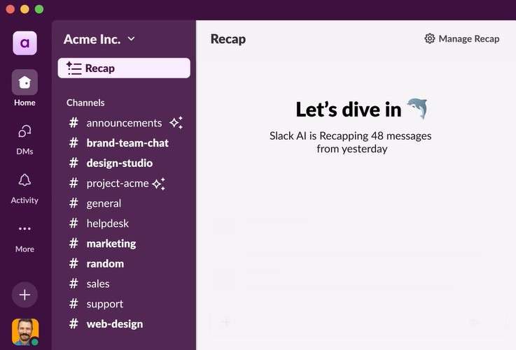 Slack channels